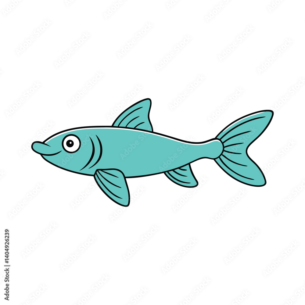 Obraz premium guppy on white background.