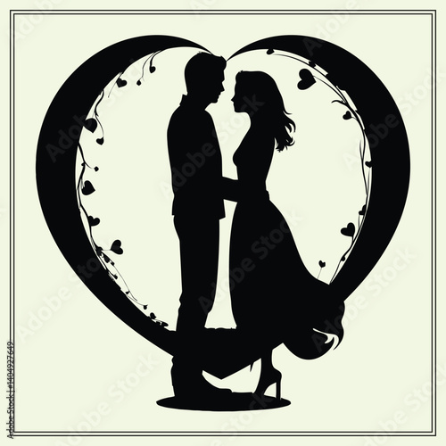 
Silhouette of a Love, Heart