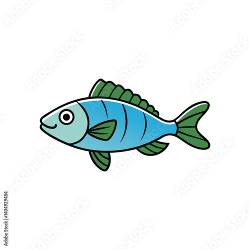  perch on white background