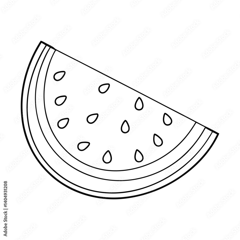 slice of watermelon with seeds slice of watermelon with seeds