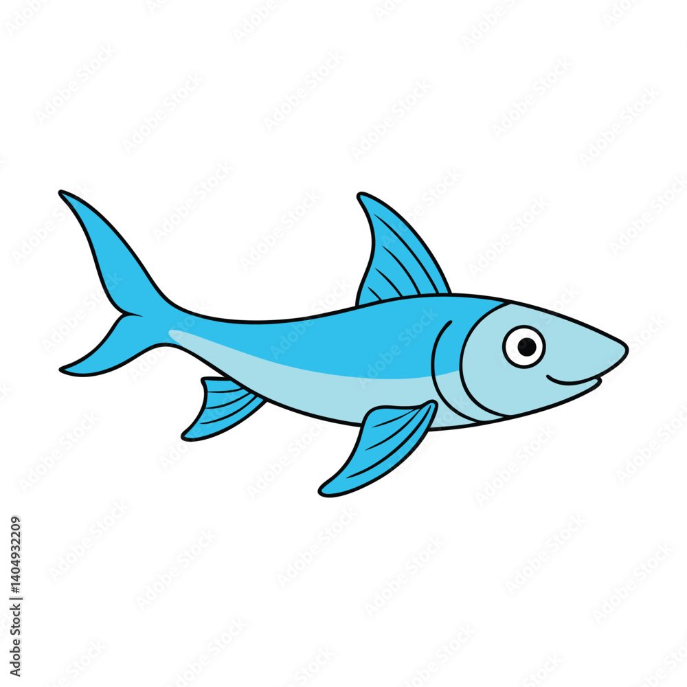 Obraz premium swordtail fish on white background