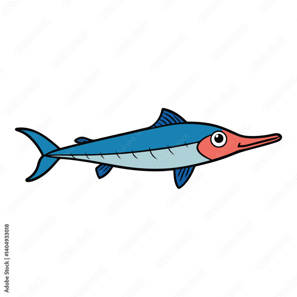 Fototapeta premium wahoo on white background