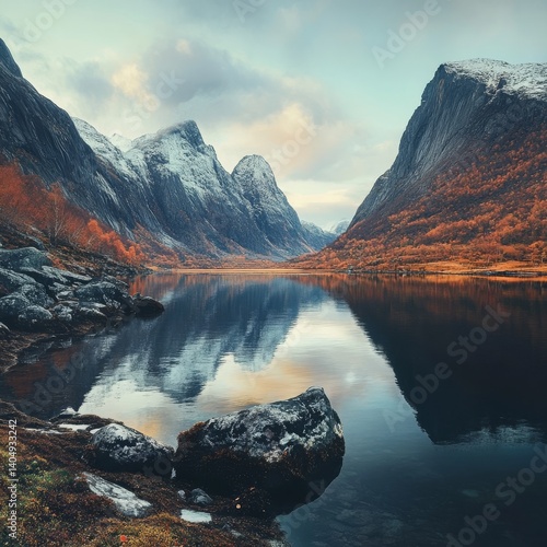 Obraz na płótnie Norway's north nature. w salonie