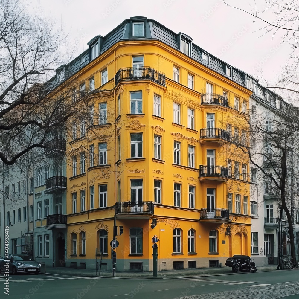 Berlin's yellow corner building.