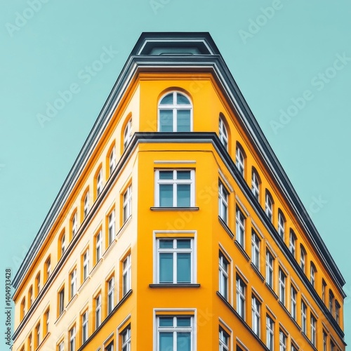 Obraz na płótnie Yellow corner in Berlin. w salonie