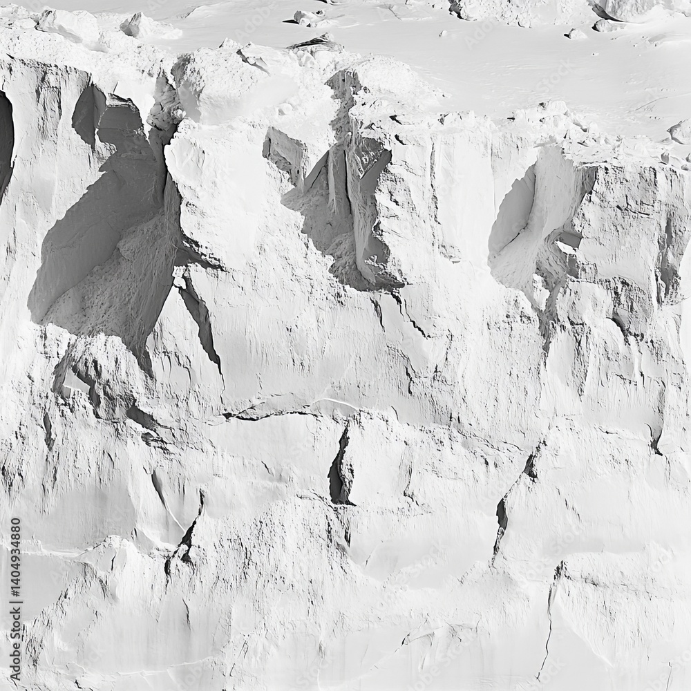 Polar icebergs differ in size/shape.