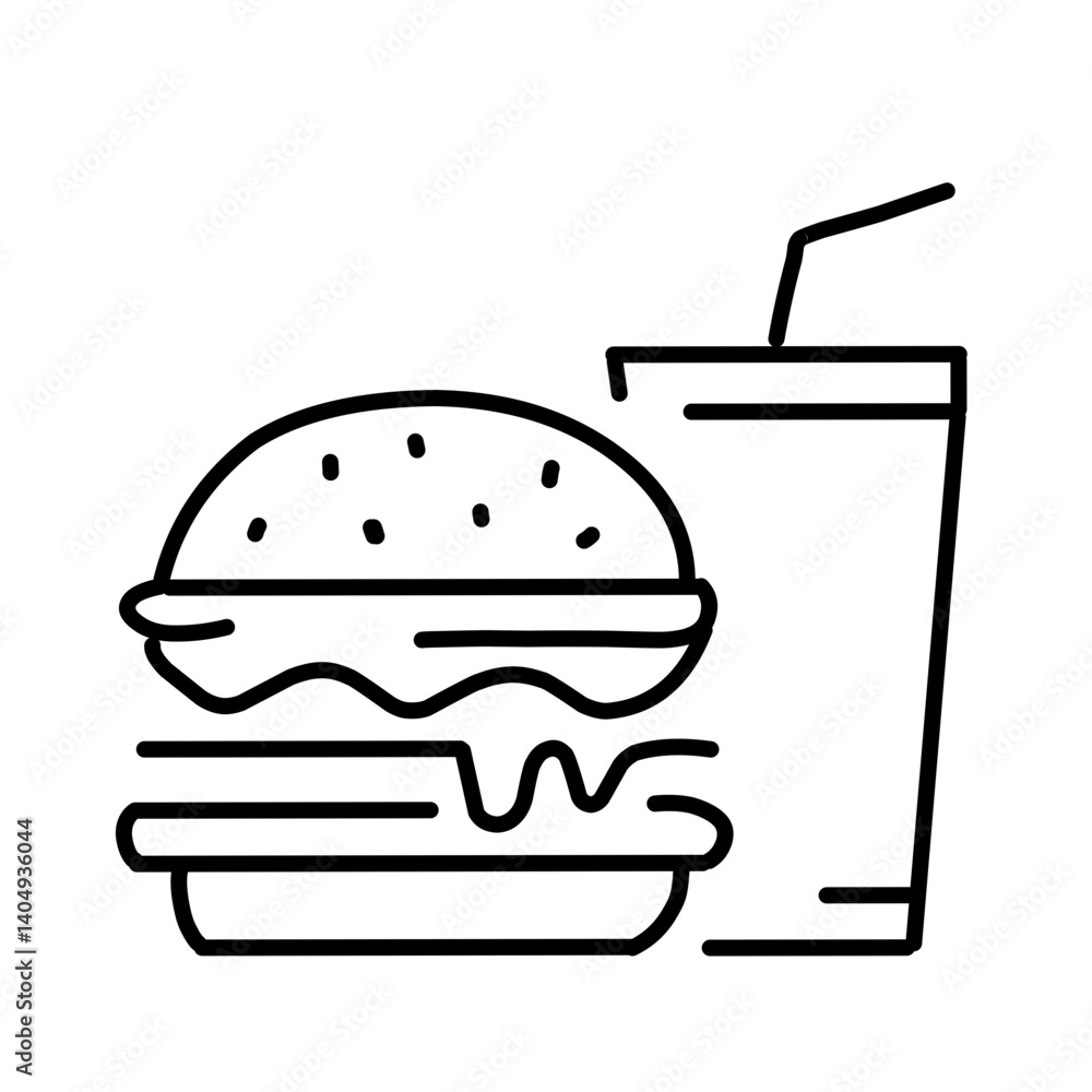 Fast Food Icons Collection Vector Illustration Fast Food Icons Collection Vector Illustration