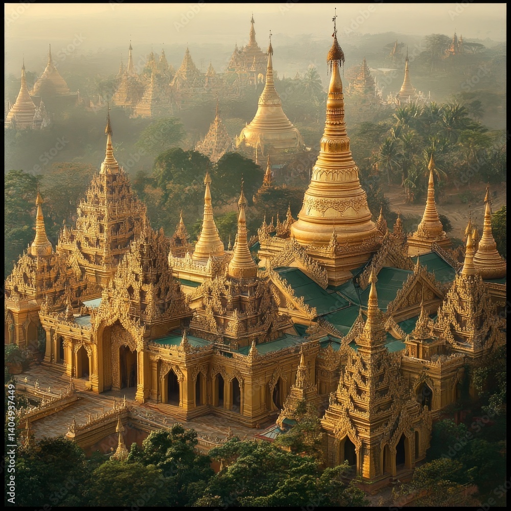 Myanmar Buddhist temple.
