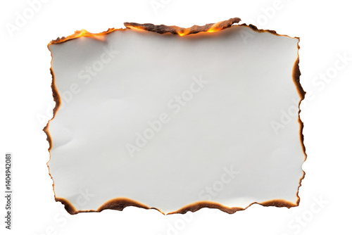 old paper with burnt edges