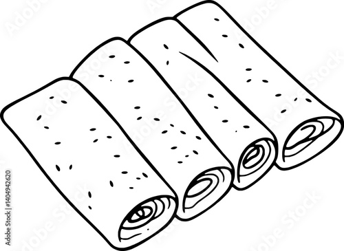 Delicious Rolled Pancakes A Trio Of Golden Treats