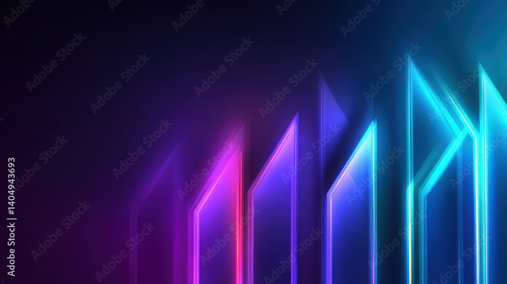 Abstract digital neon lights display with vivid neon colored lines and gradients Abstract digital neon lights display with vivid neon colored lines and gradients