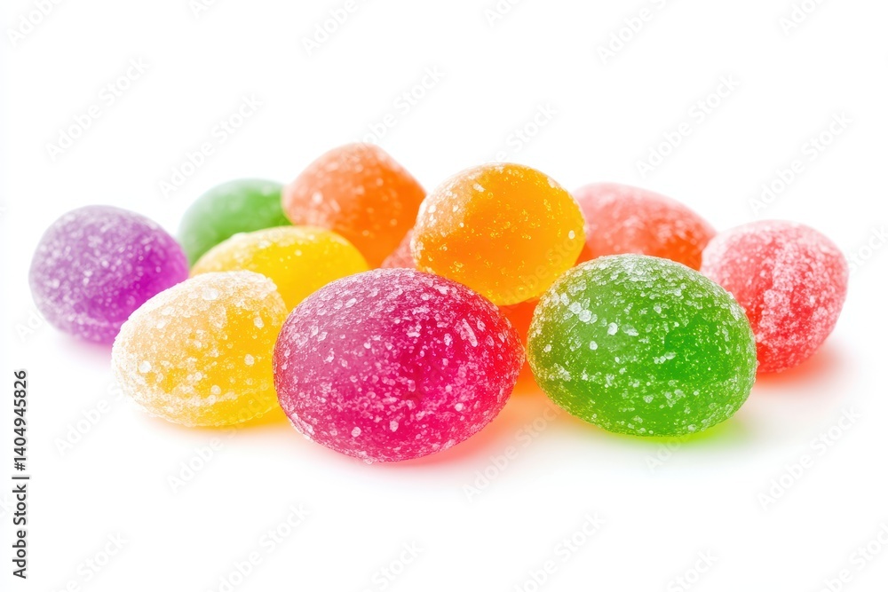 Colorful, sugary candies Colorful, sugary candies