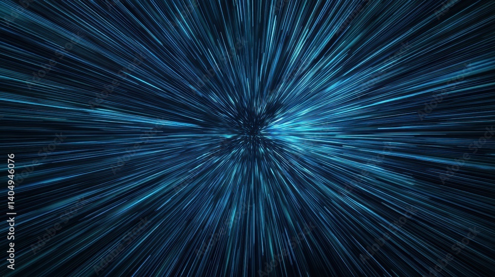 Obraz premium An abstract view of blue space warp