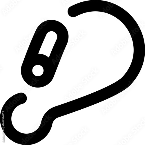 carabiner Illustration on a white background  