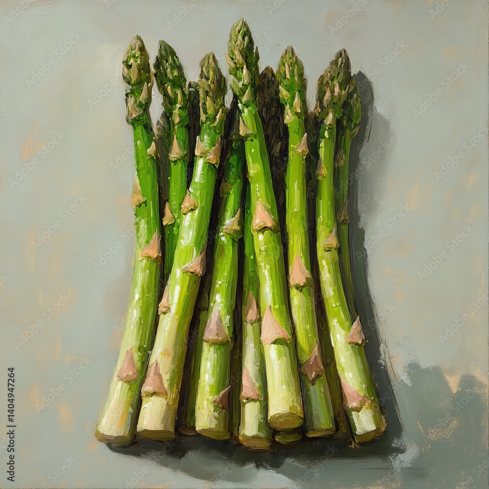 Clean and trim asparagus.