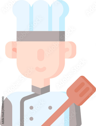 chef Illustration on a white background 