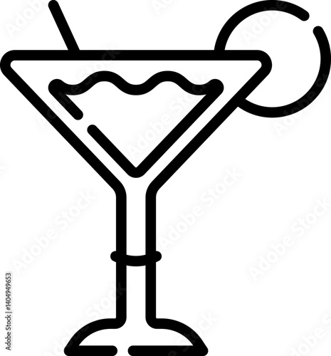 cocktail Illustration on a white background   