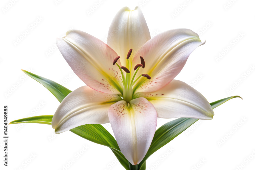 Fototapeta premium white lily isolated on white