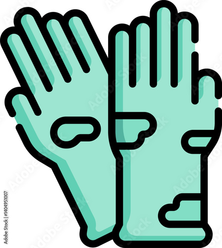 contaminant Illustration on a white background     
