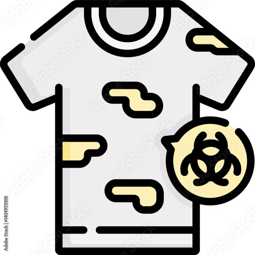 contaminant Illustration on a white background     