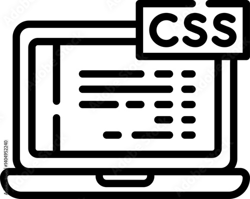 css Illustration on a white background    