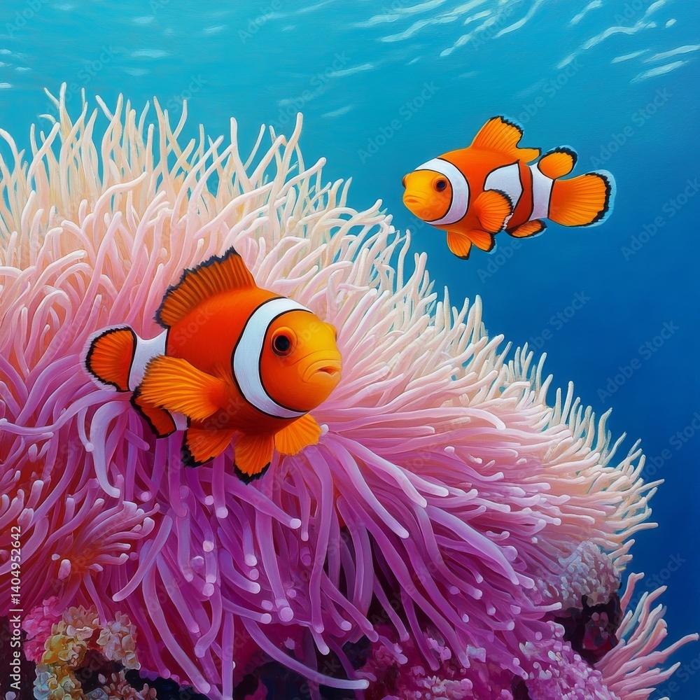 Clownfish live in reef anemones.