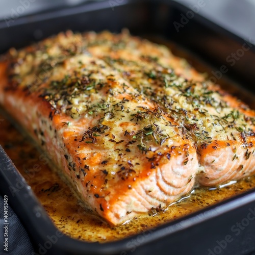 Obraz na płótnie Salmon baked. w salonie