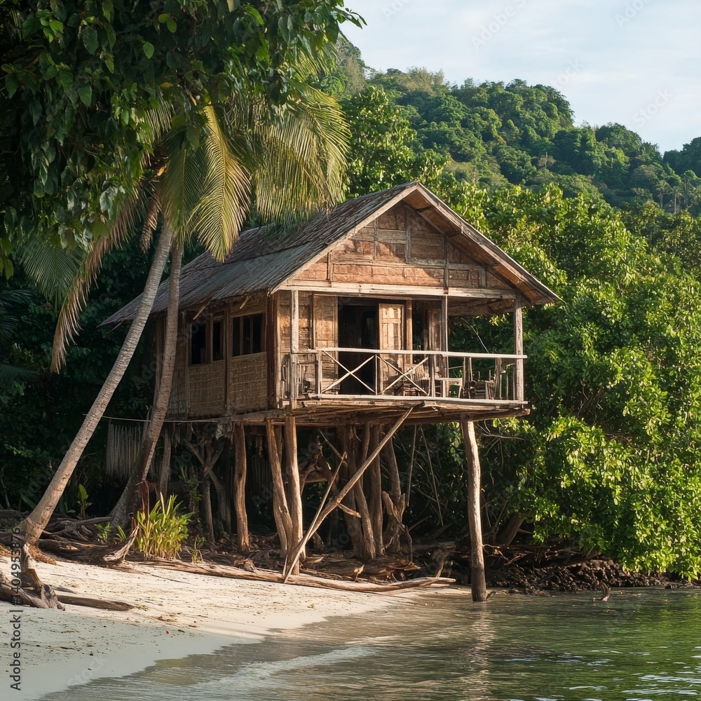 Thai house on Koh Mook.