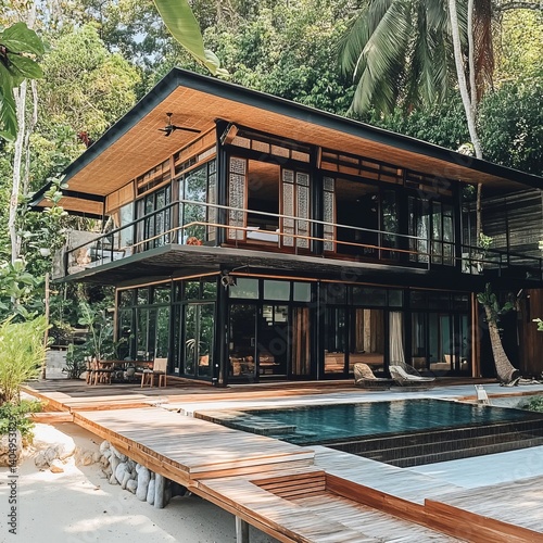 Obraz na płótnie Koh Mook house, Thailand. w salonie