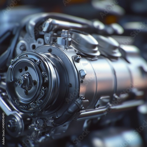 Obraz na płótnie Engine detail; blurred background. w salonie