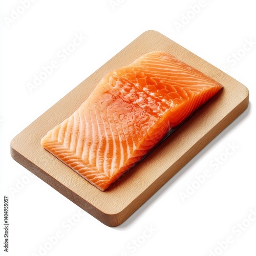 Obraz na płótnie Salmon fillet on cutting board. w salonie