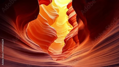 Canyon adventures, with glowing rock formations in hues of red, orange, and gold. The layered textures of the canyon walls