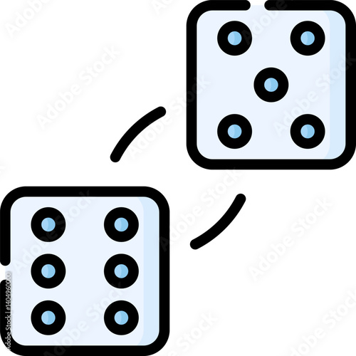 dices Illustration on a white background     