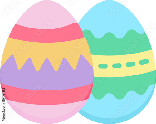 easter day Illustration on a white background    