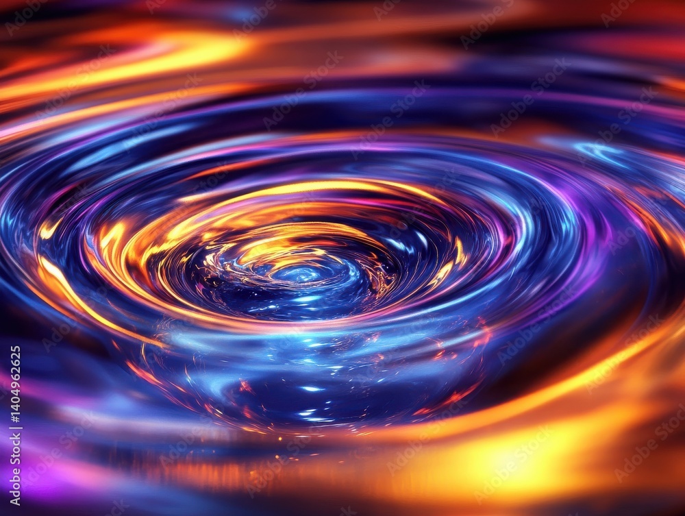 Glowing thread background with a fluid ripple spin effect Glowing thread background with a fluid ripple spin effect