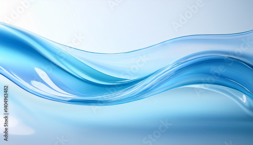 青の流れるライン3Dテクスチャ背景