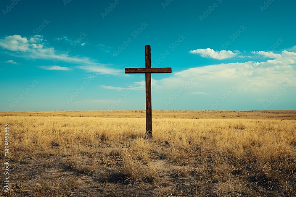 Cross in field Cross in field