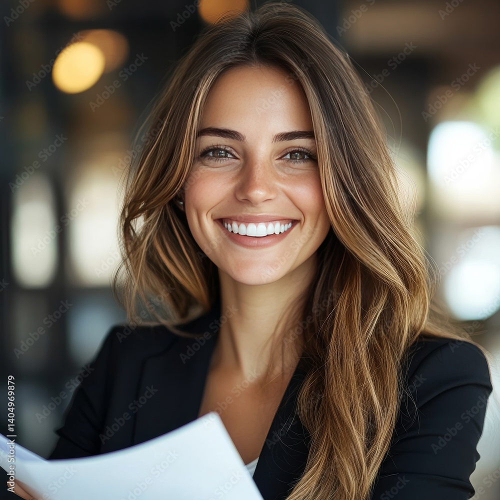 Documented smile: businesswoman.