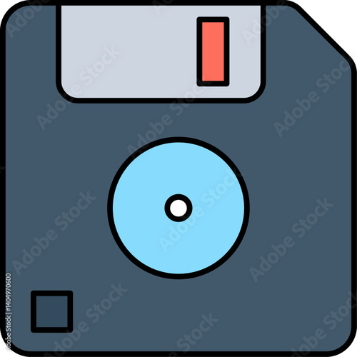 floppy disk Illustration on a white background     
