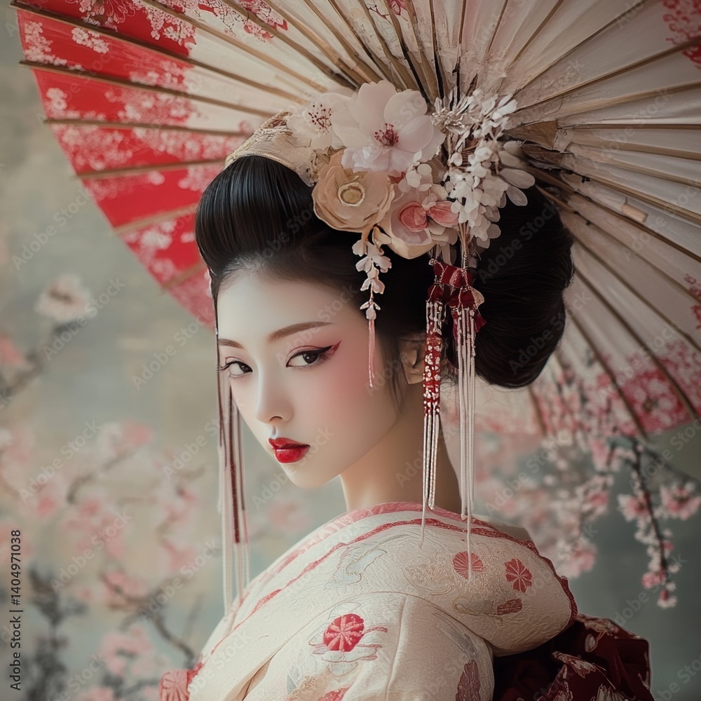 A Japanese bride at a wedding.