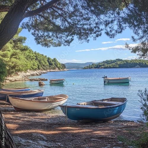 Pula, Croatia: Boats in Valovine Bay.