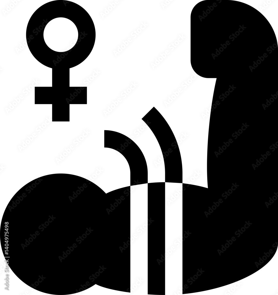 girl power Illustration on a white background girl power Illustration on a white background