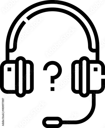 headphones Illustration on a white background     