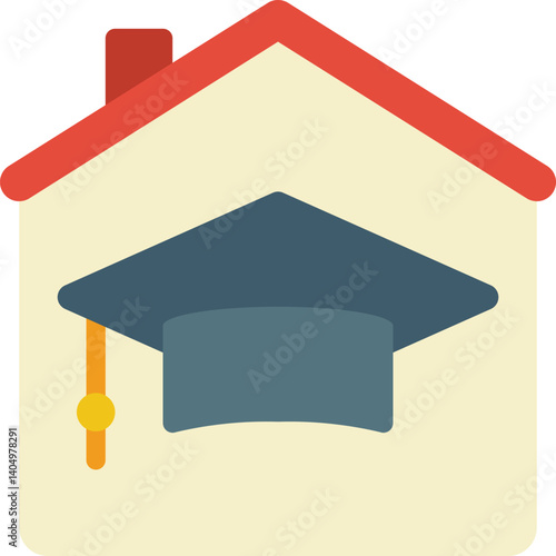 homeschooling Illustration on a white background     