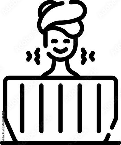 hot tub Illustration on a white background  