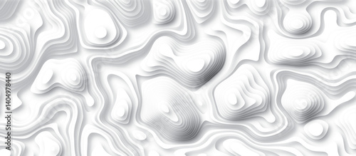 White topology and topography vector design abstract background contour map texture for print works