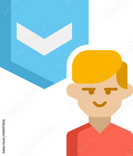 junior Illustration on a white background   