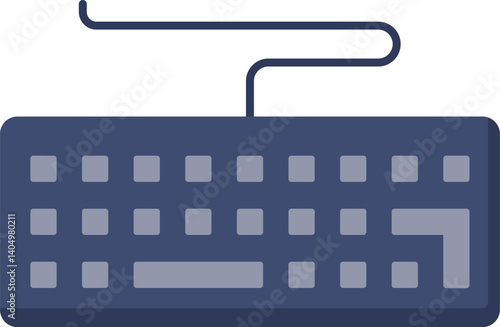 keyboard Illustration on a white background  