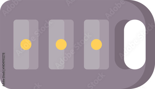 keyless Illustration on a white background  