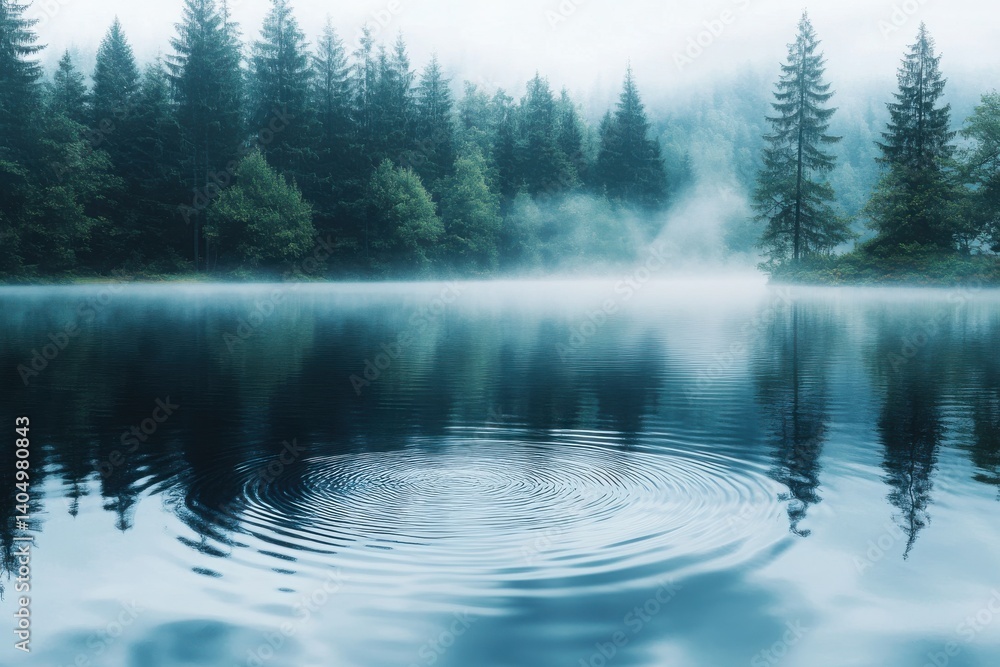 Fototapeta premium Fog swirl bends on a vibrant rippling background design